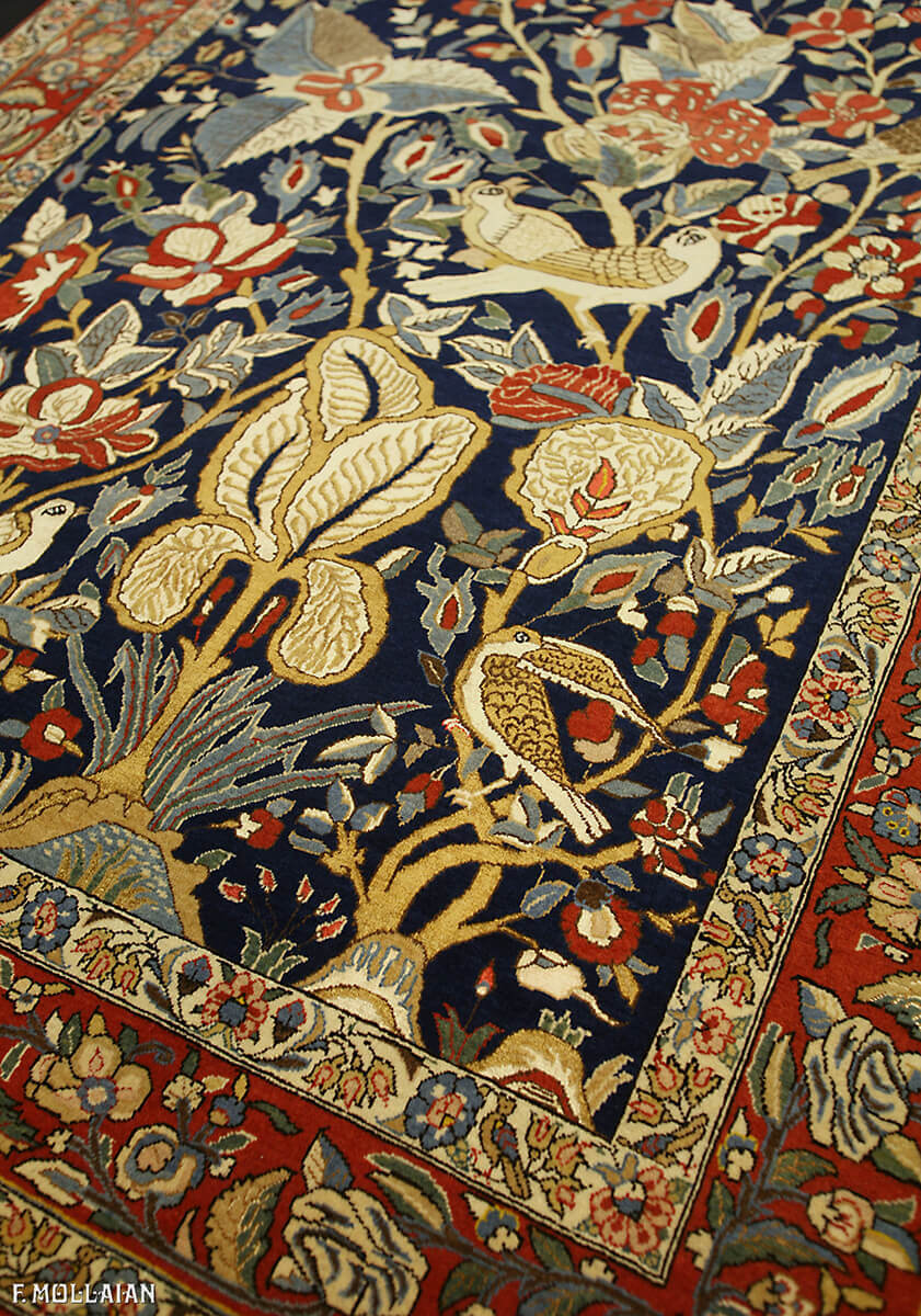 Teppich Persischer Antiker Qum Wolle/Seide „SHAKERI“ n°:48698472